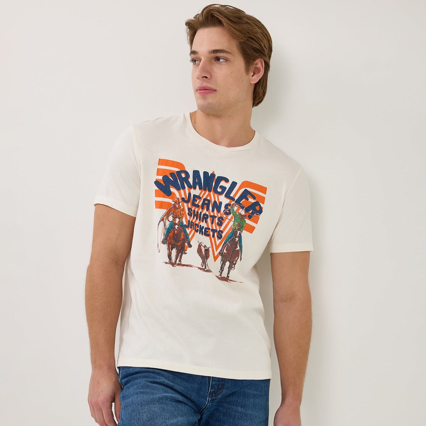Wrangler? x Whataburger? White Graphic T-Shirt - Image 2