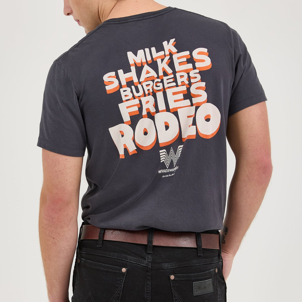 Wrangler® x Whataburger® Cowboy Graphic Black T-Shirt - Image 2