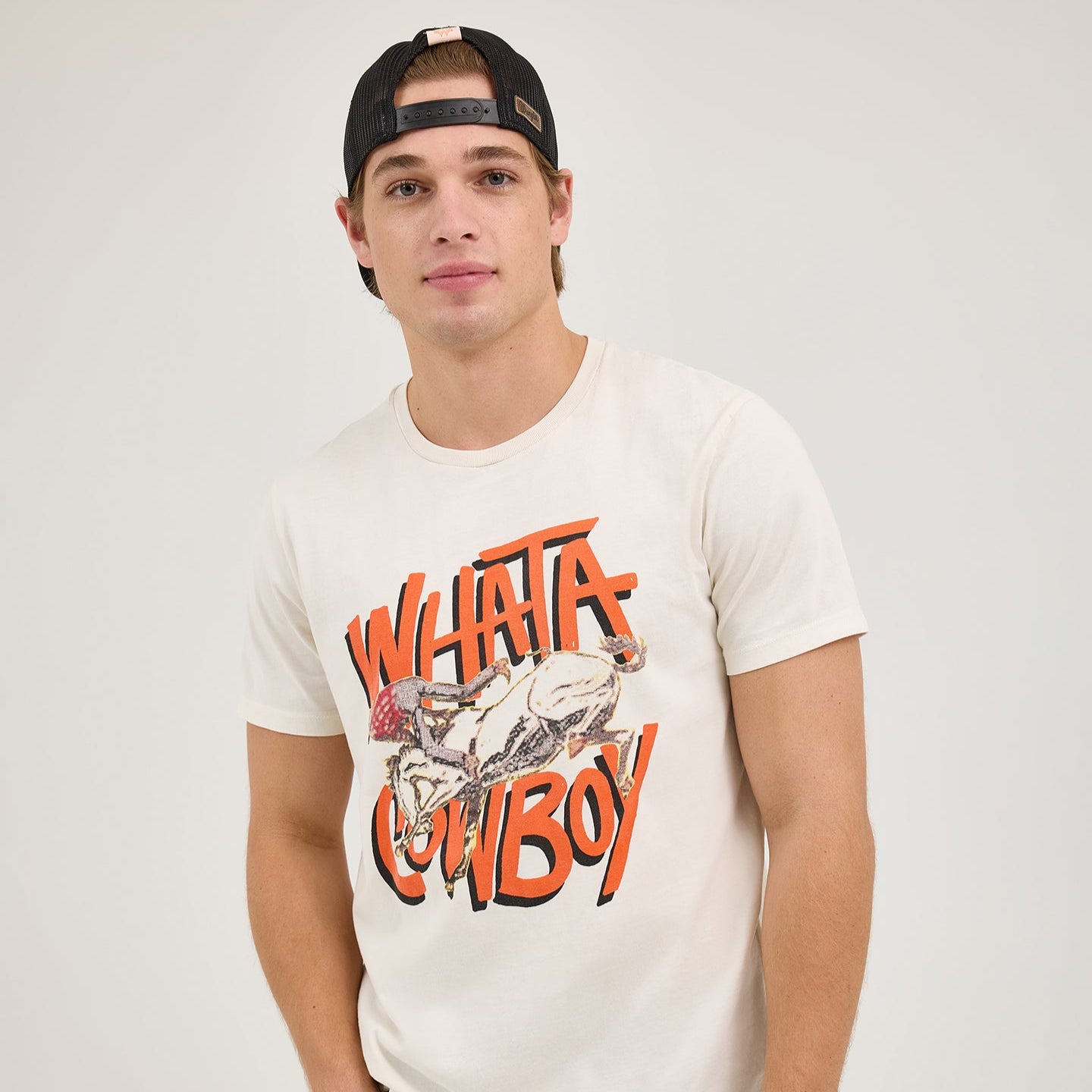 Wrangler? x Whataburger? Cowboy Graphic White T-Shirt - Image 3