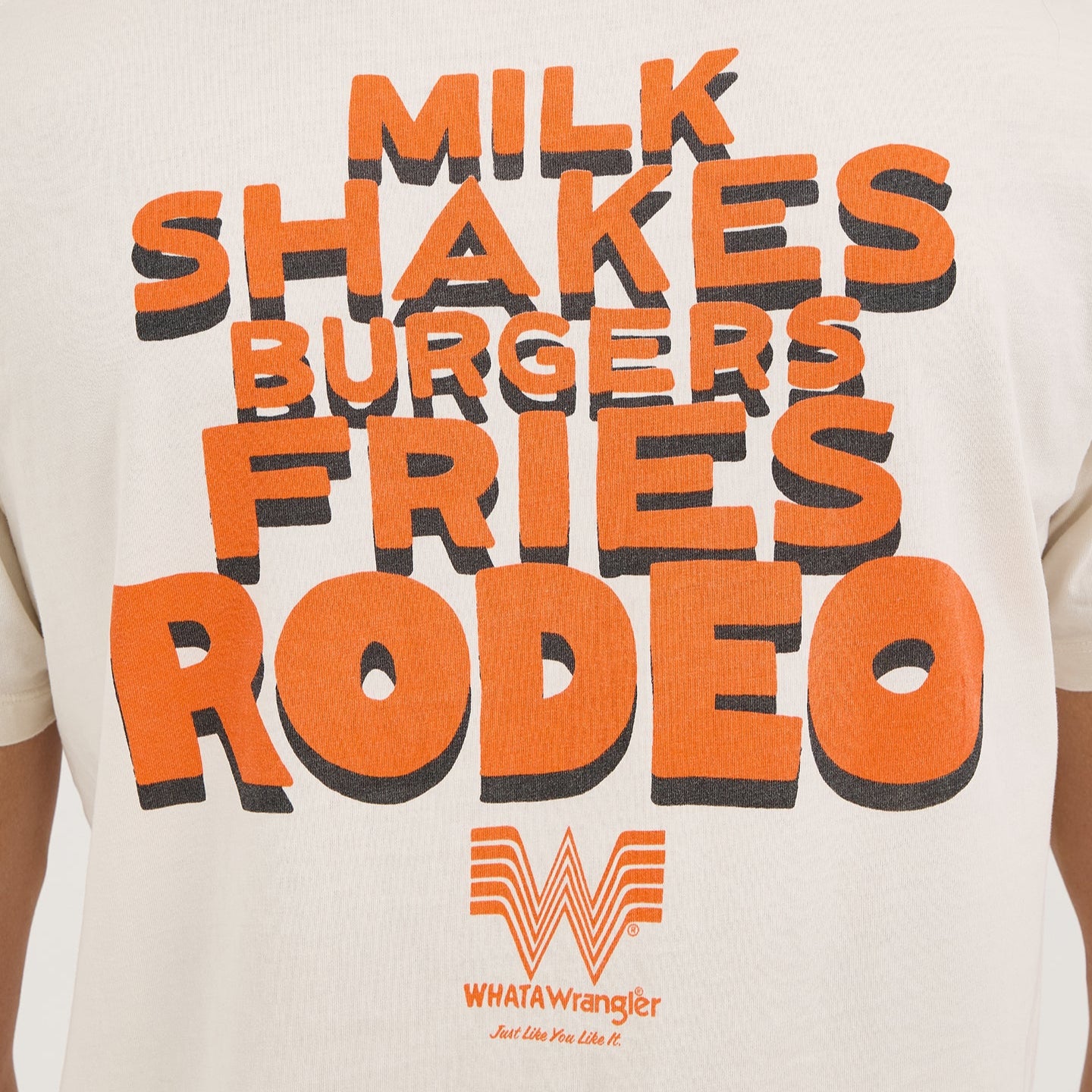 Wrangler? x Whataburger? Cowboy Graphic White T-Shirt - Image 5
