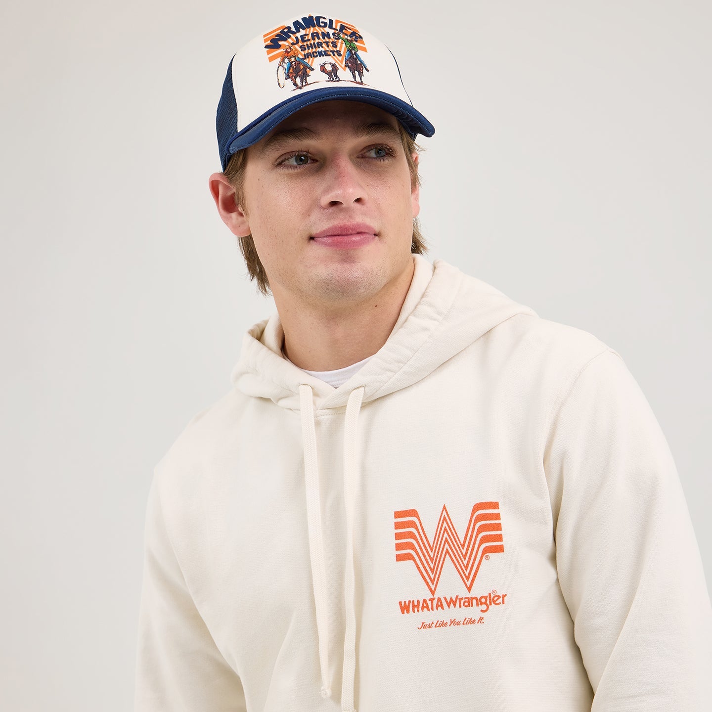 Wrangler® x Whataburger® Cream Hoodie - Image 2