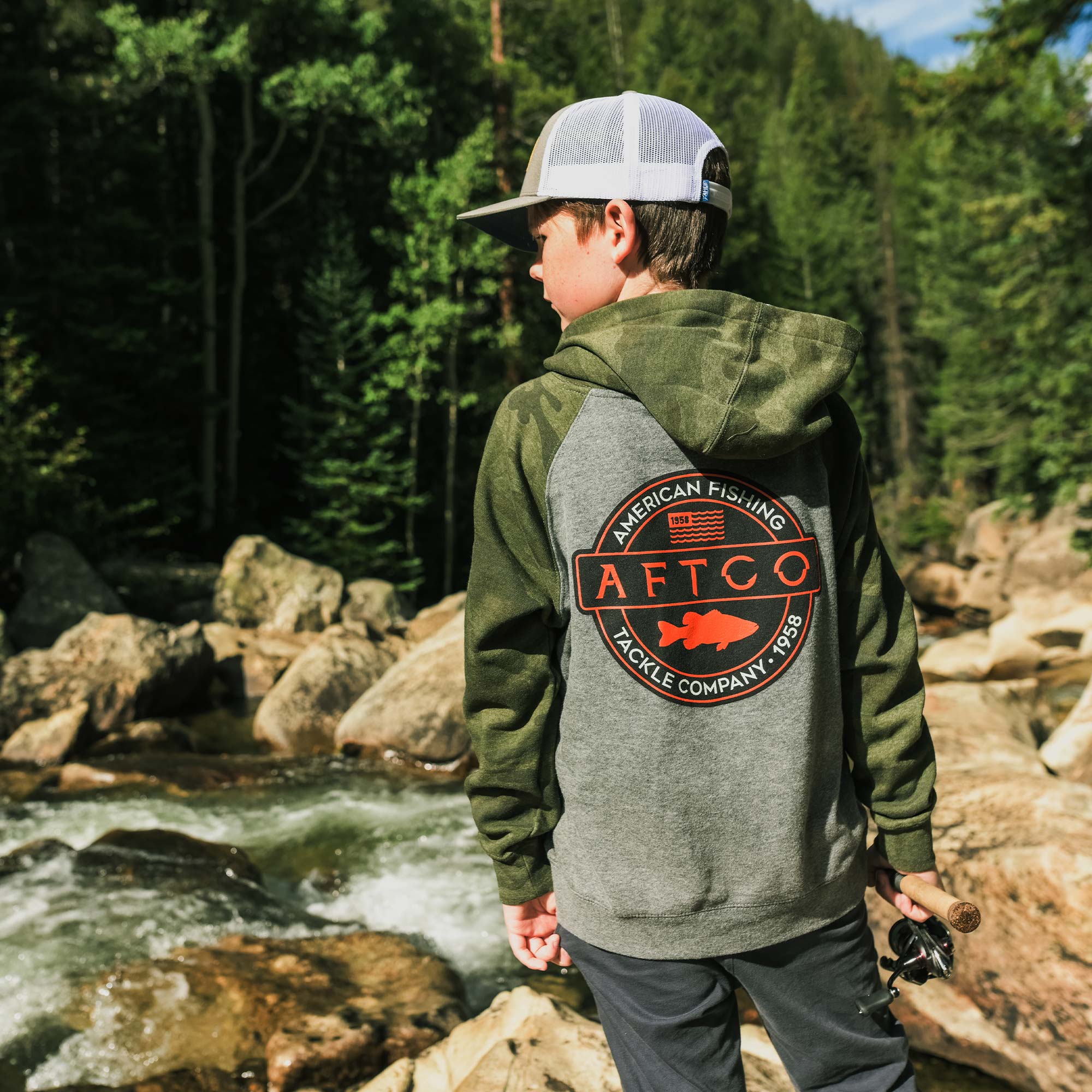 Youth Bass Patch Pullover Hoodie - Image 9