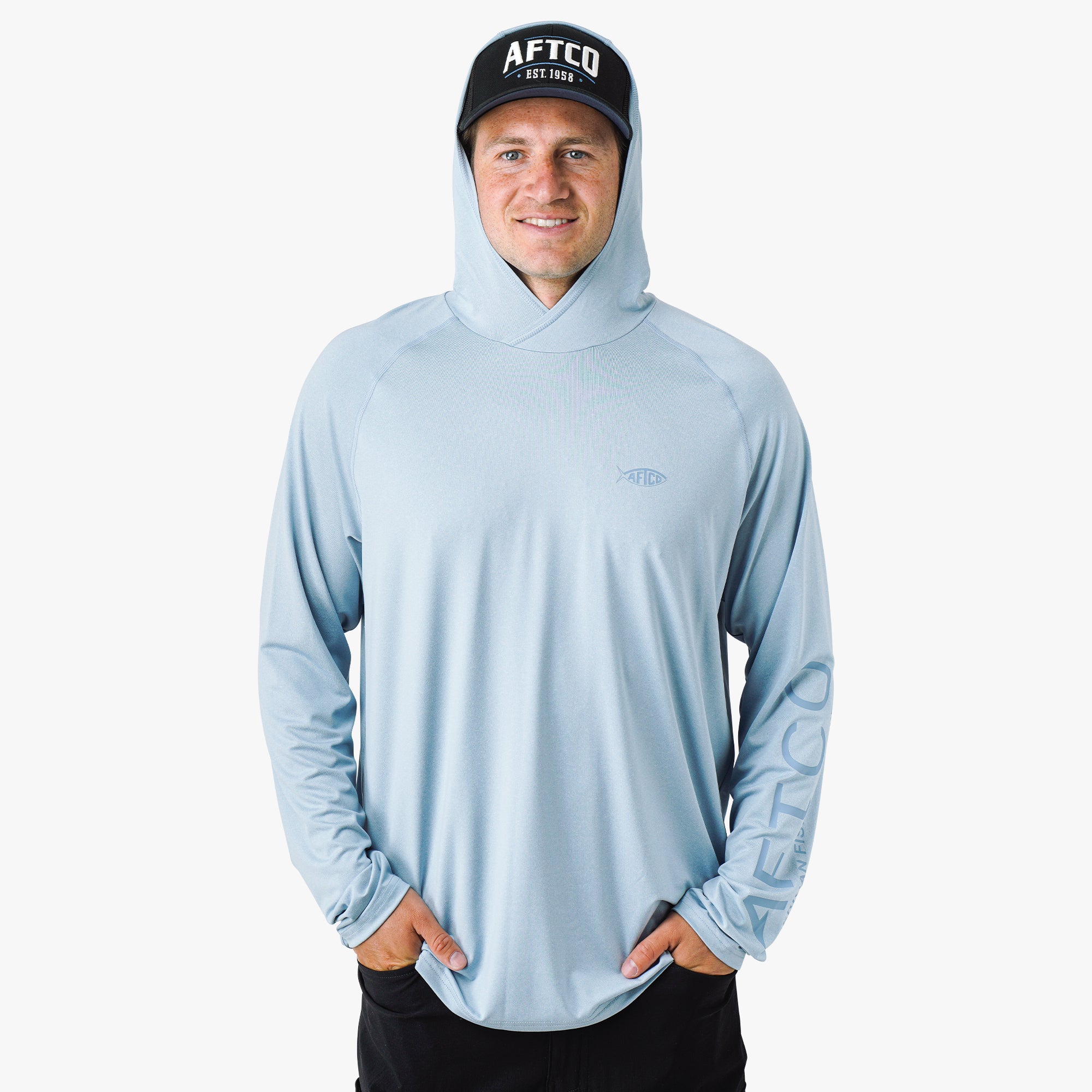 Samurai Sun Protection Hoodie Shirt - Image 43