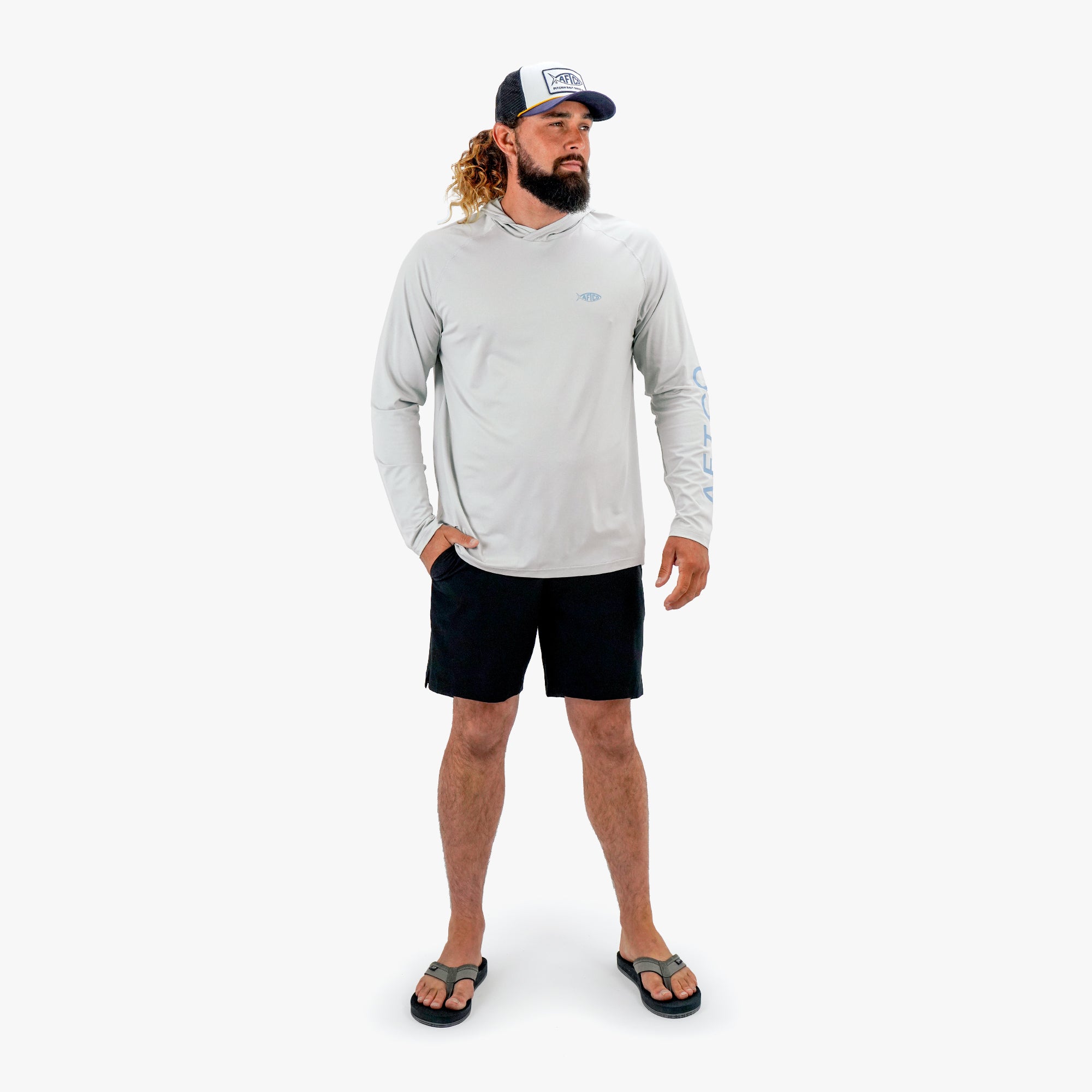 Samurai Sun Protection Hoodie Shirt - Image 38