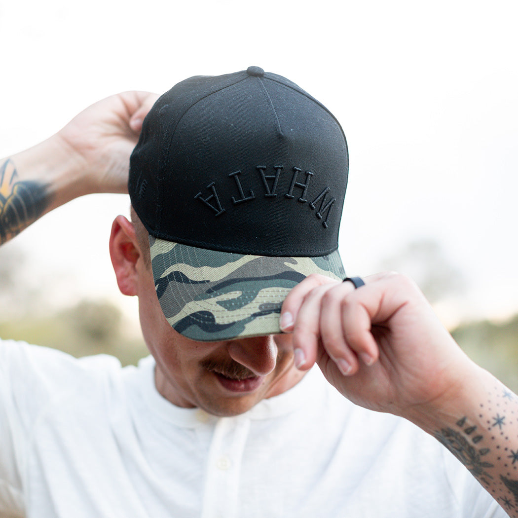 True Brvnd® Black Camo Whataburger Hat - Image 5