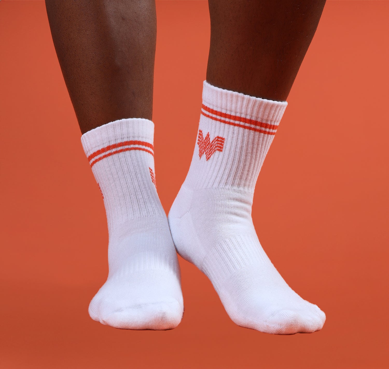 White Athletic Sock - Image 2