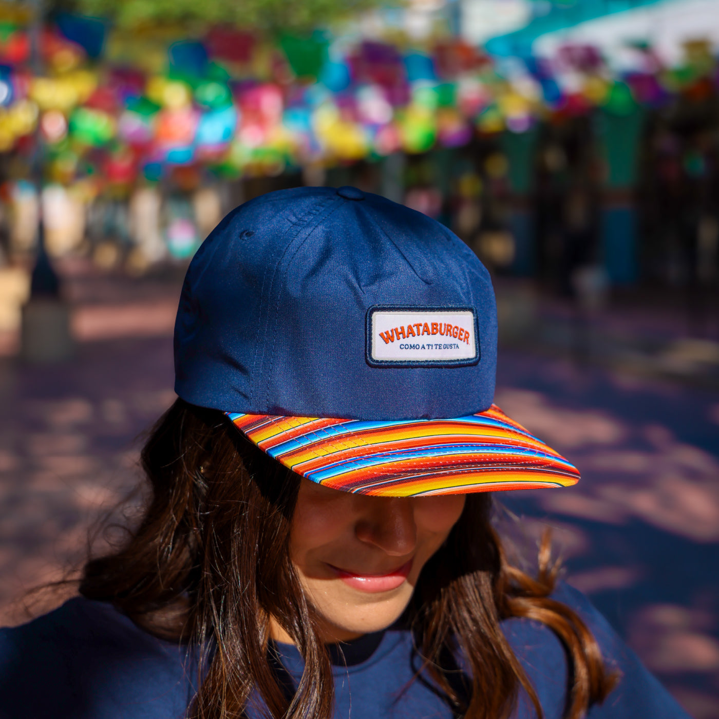 Navy Serape Hat - Image 2