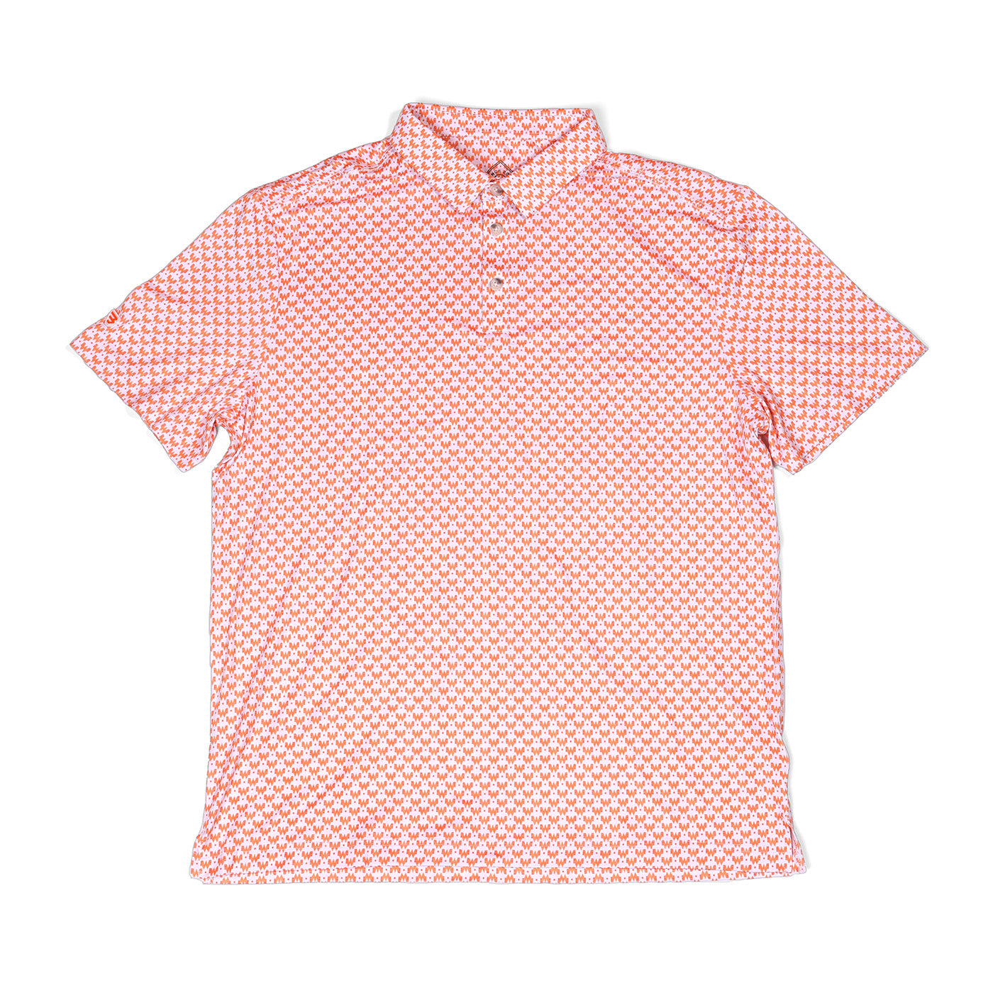 Burlebo x Whataburger WHATA Logo White/Orange Performance Polo
