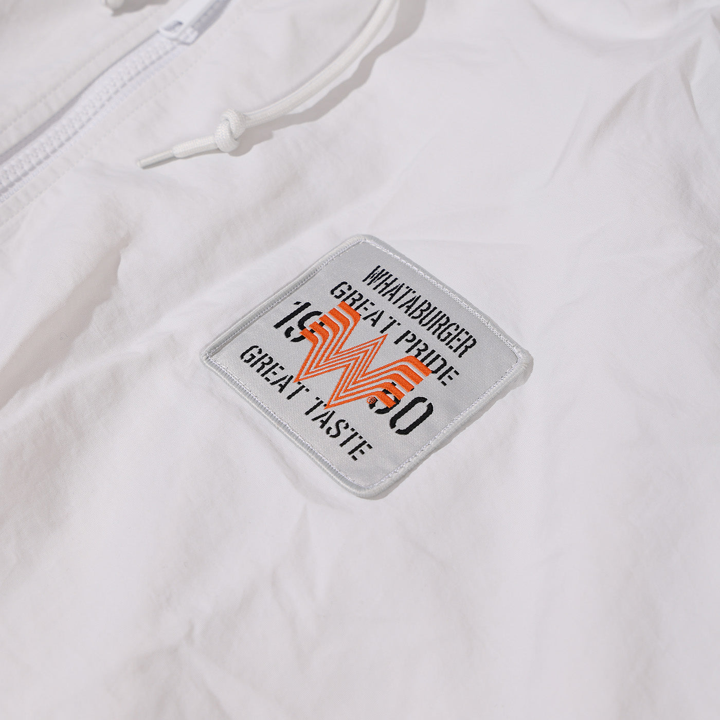 Sportiqe White Hooded Half Zip - Image 2