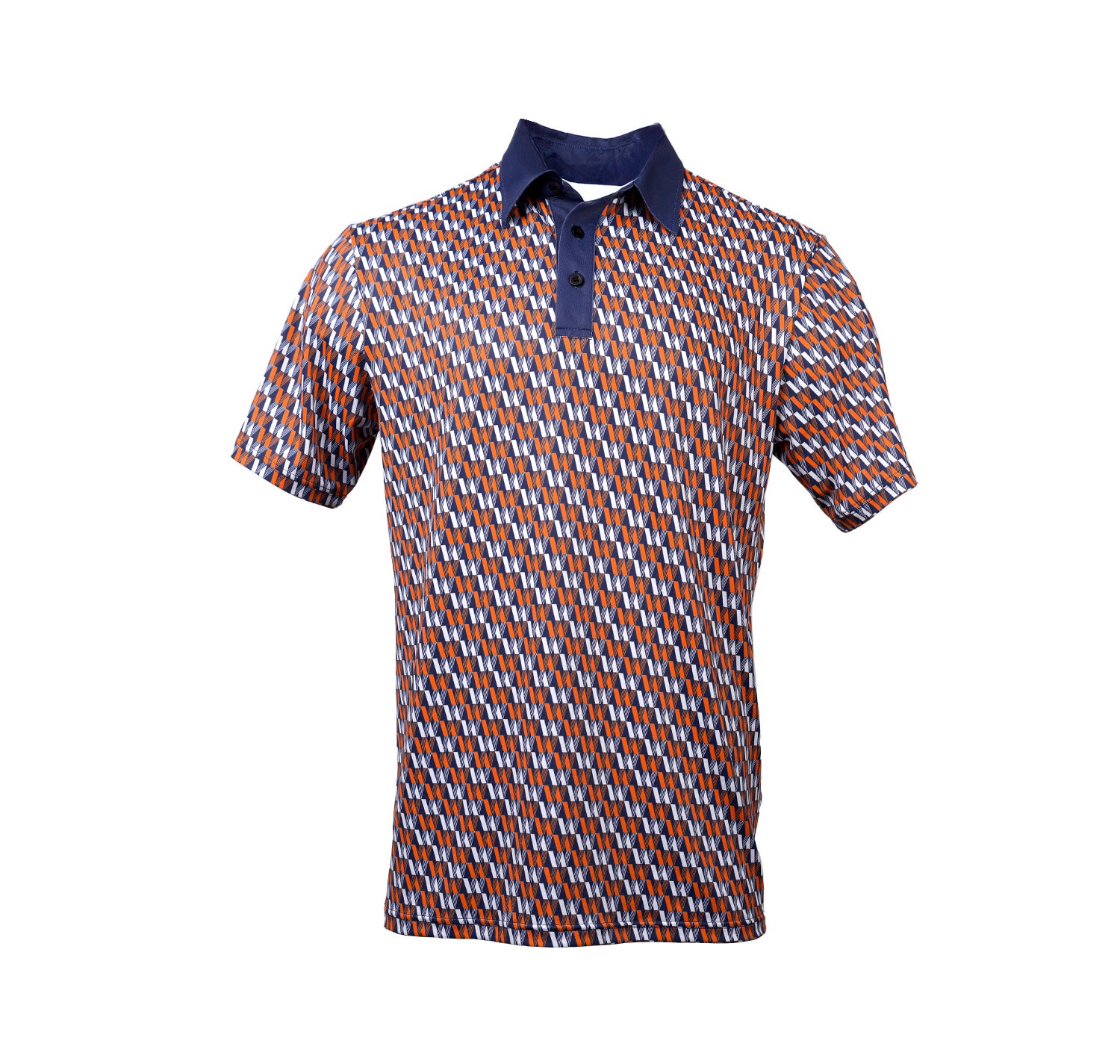 Navy W Golf Polo