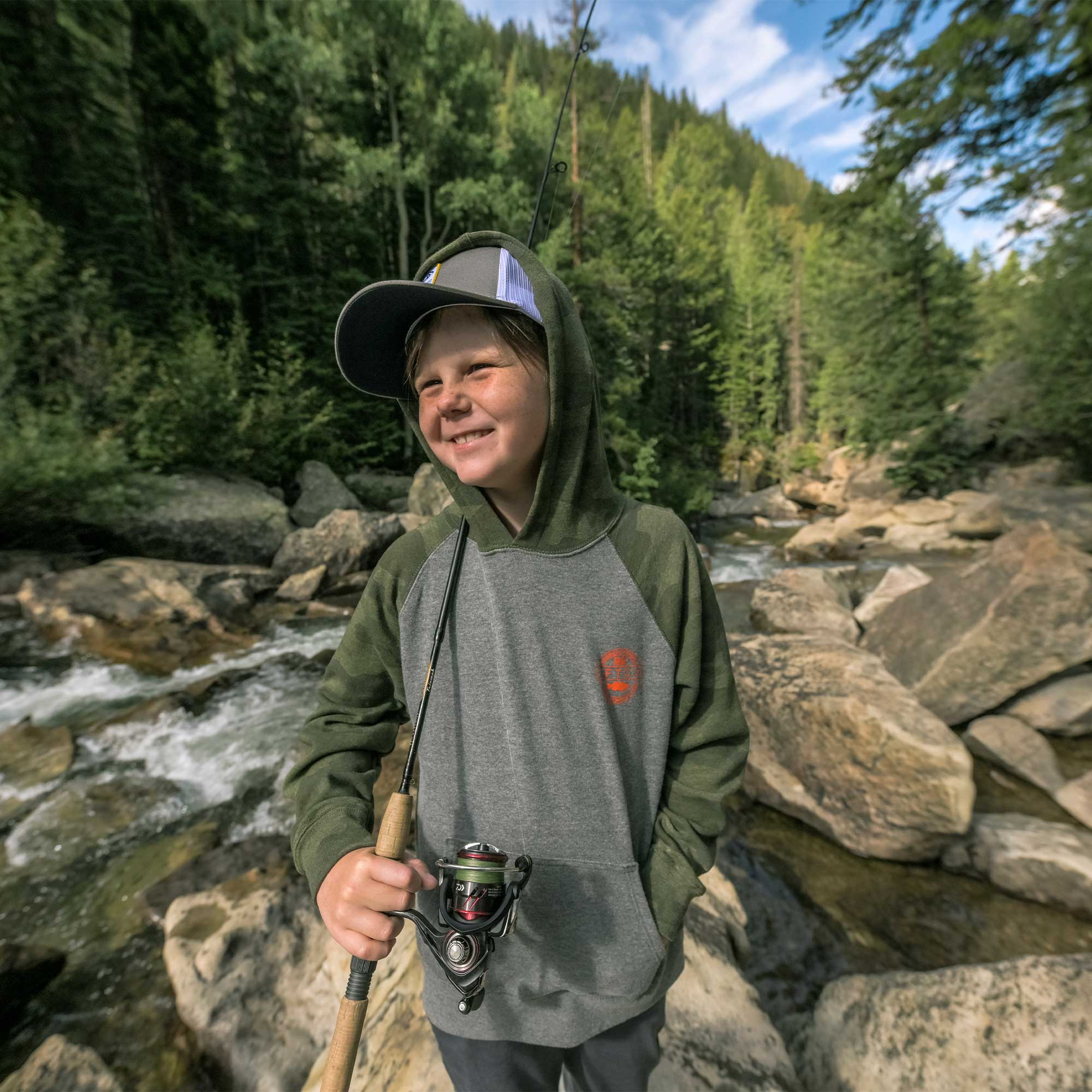 Youth Bass Patch Pullover Hoodie - Image 8